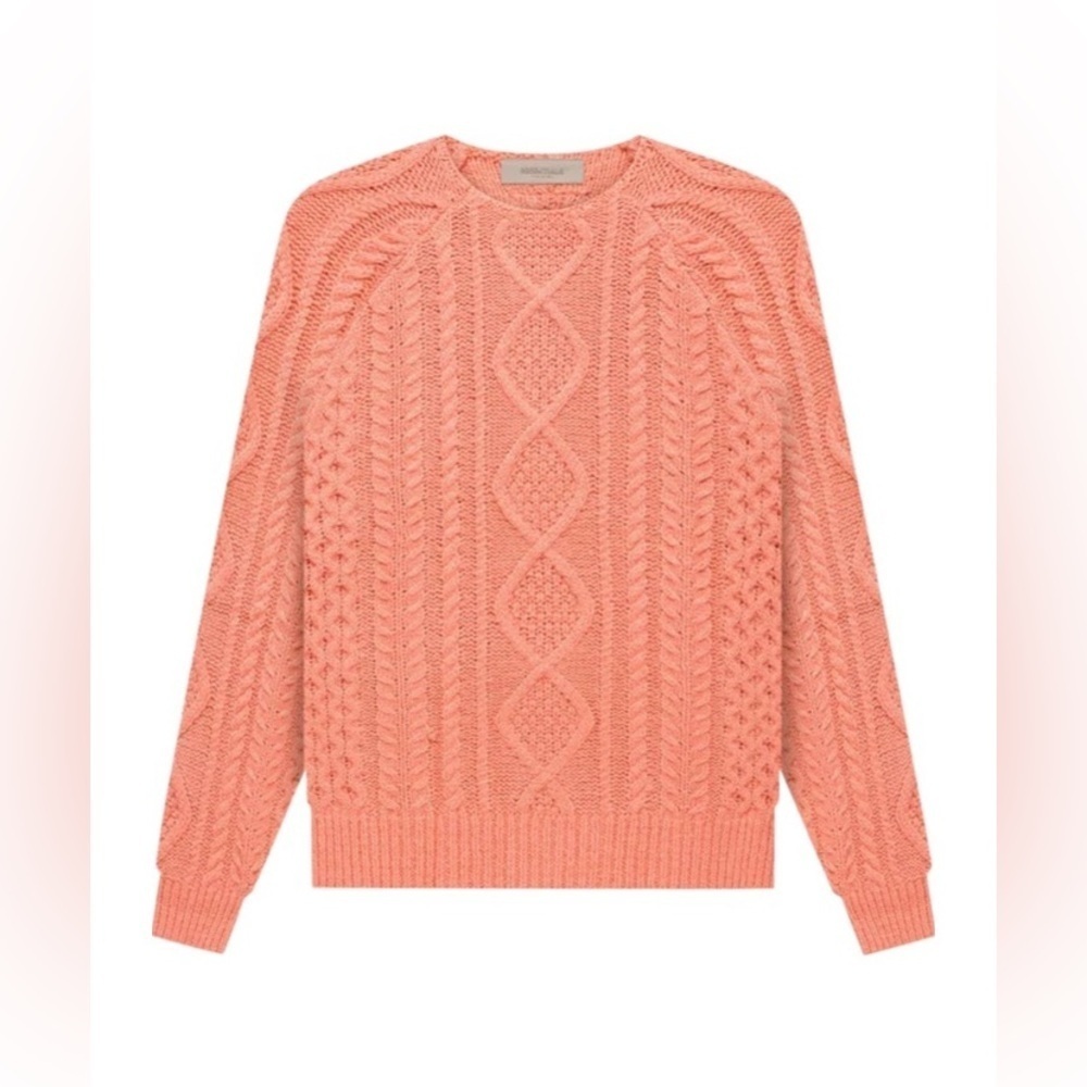 Fear of God Essentials Pink Raglan Sweater - Size XS